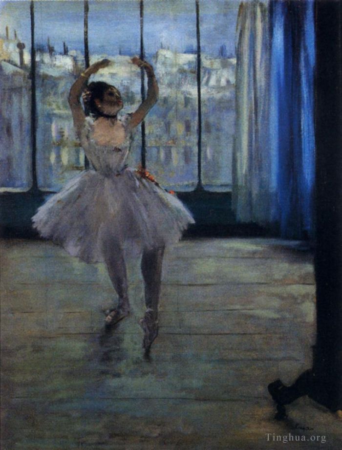 埃德加·德加 的油画作品 -  《摄影师的舞者》