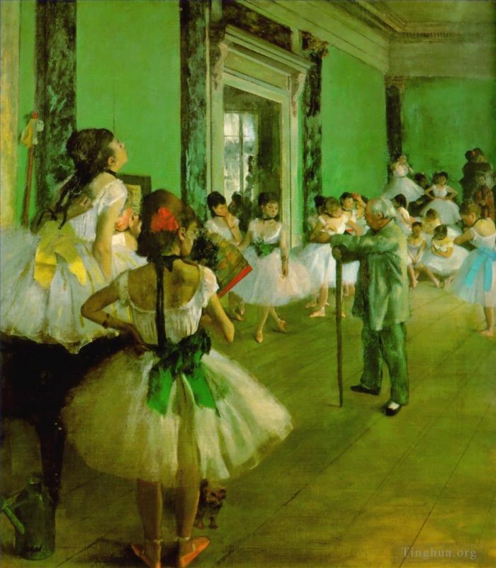埃德加·德加 的油画作品 -  《舞蹈课》
