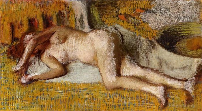 埃德加·德加 的各类绘画作品 -  《沐浴后3》