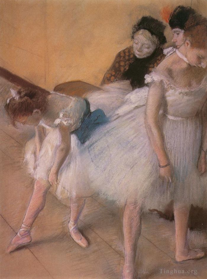 埃德加·德加 的各类绘画作品 -  《排练前,1880》