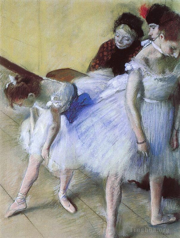 埃德加·德加 的各类绘画作品 -  《舞蹈考试》