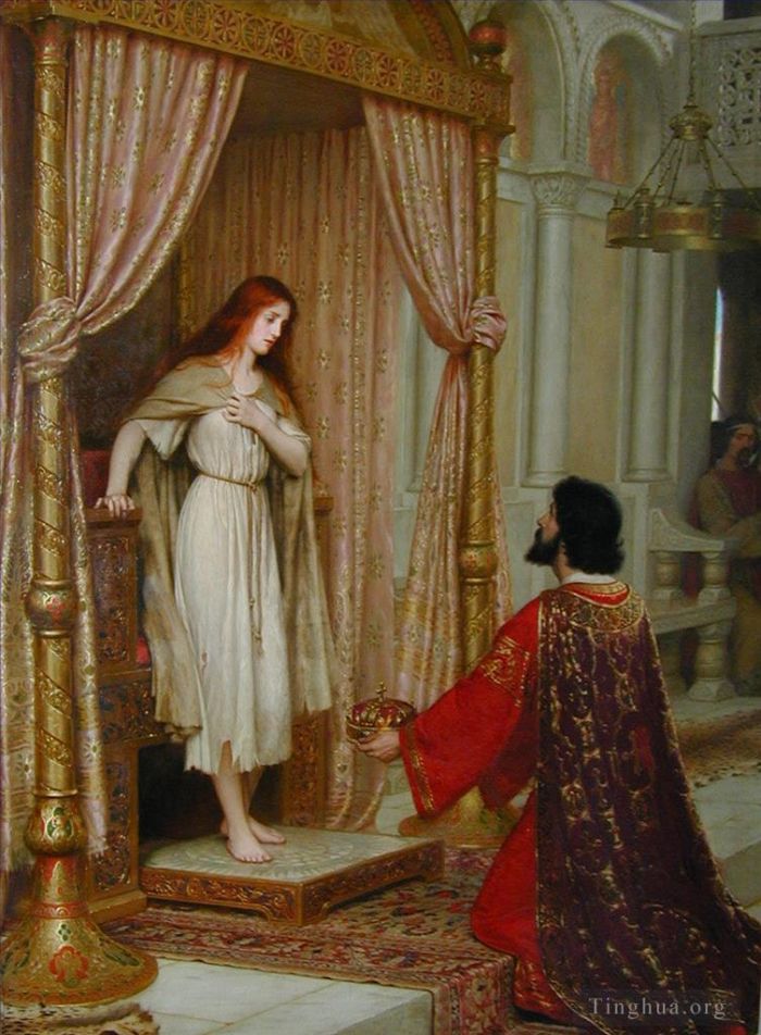 埃德蒙·雷顿 的油画作品 -  《科佩图亚国王与乞丐女仆》
