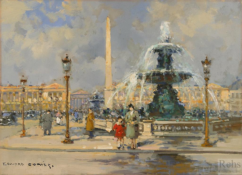 爱德华·科特斯作品《协和广场,1,号喷泉》