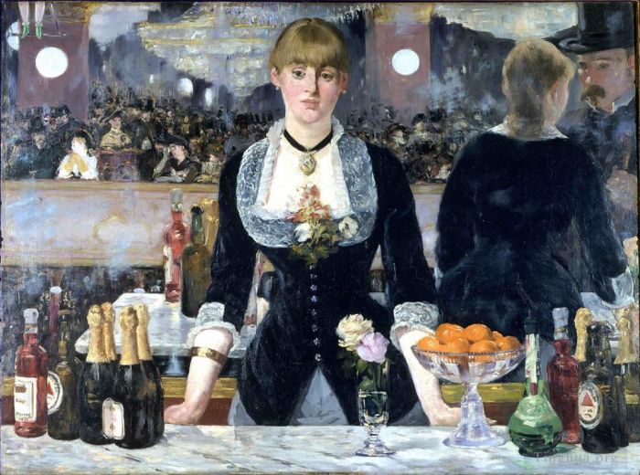 爱德华·马奈 的油画作品 -  《Folies,Bergere的酒吧间》