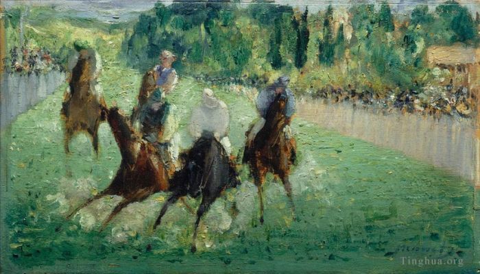 爱德华·马奈 的油画作品 -  《赛马》