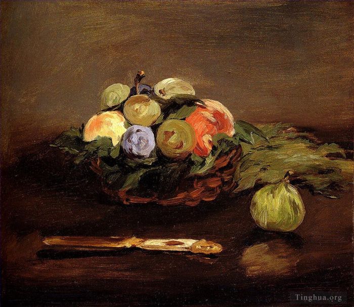 爱德华·马奈 的油画作品 -  《水果篮》