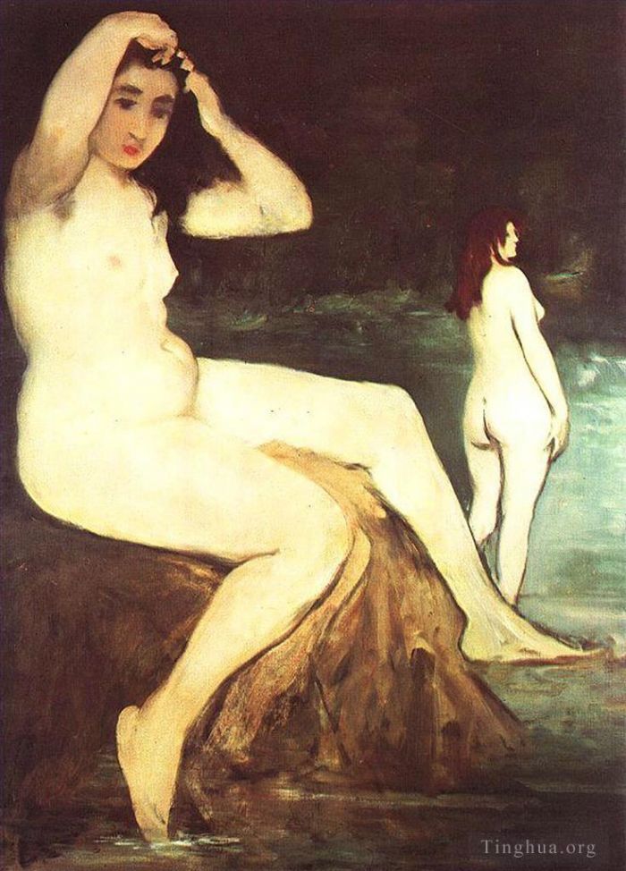 爱德华·马奈 的油画作品 -  《塞纳河上的沐浴者》