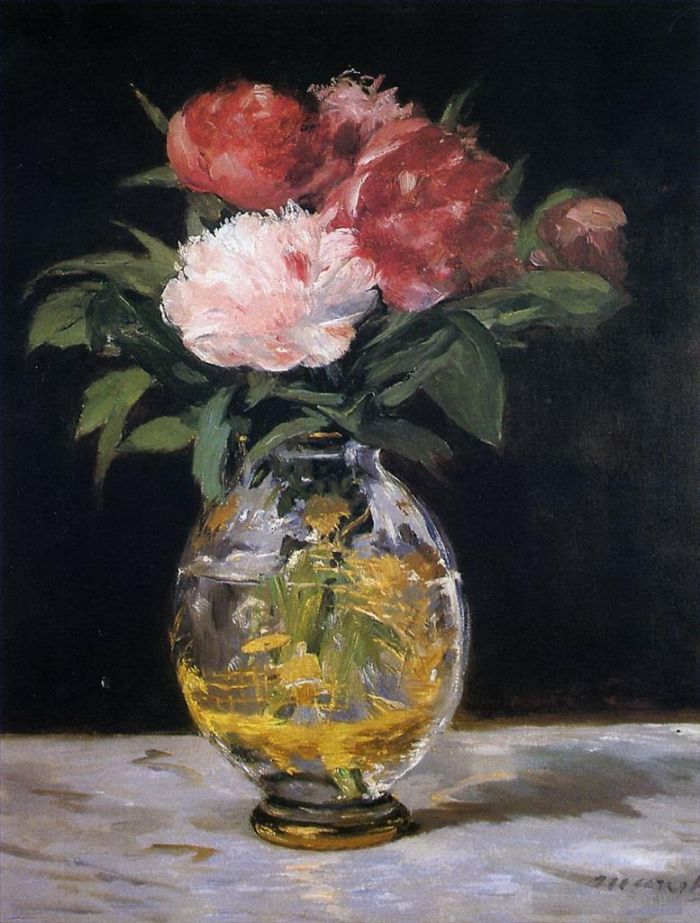 爱德华·马奈 的油画作品 -  《一束鲜花》