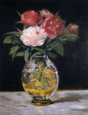 艺术家爱德华·马奈作品《一束鲜花》