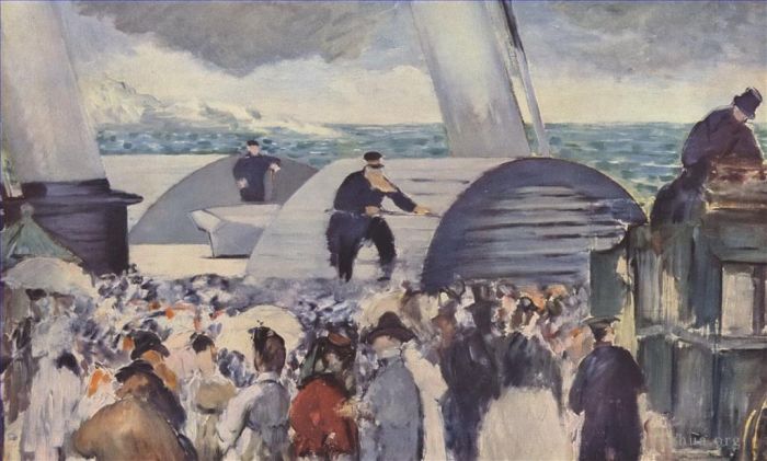 爱德华·马奈 的油画作品 -  《福克斯通后登船》