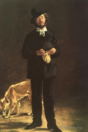 艺术家爱德华·马奈作品《吉尔伯特·马塞林·德布丹的肖像》