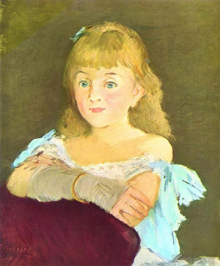 爱德华·马奈 的油画作品 -  《莉娜·坎皮内亚努的肖像》