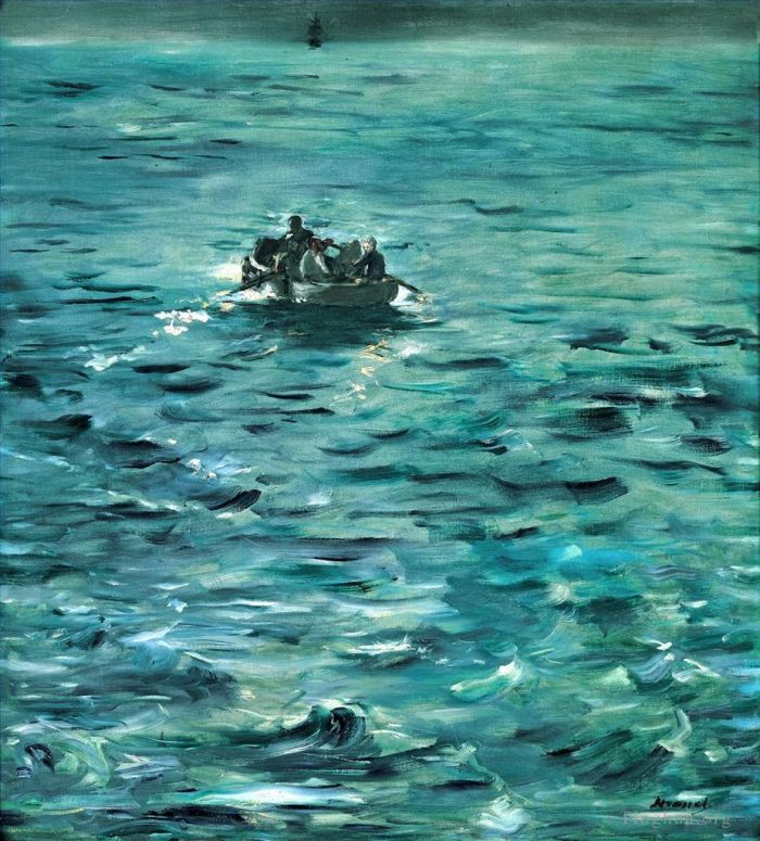 爱德华·马奈 的油画作品 -  《罗什福尔逃生》