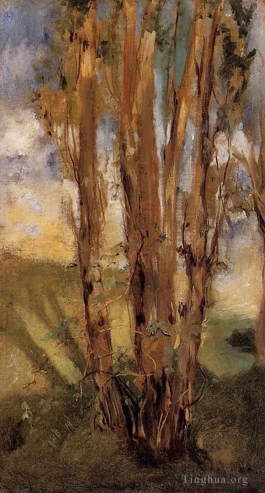 爱德华·马奈 的油画作品 -  《树木研究》