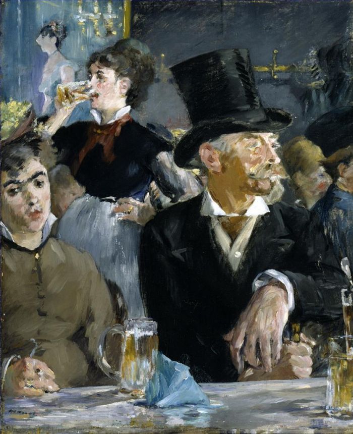 爱德华·马奈 的油画作品 -  《博克饮用者》