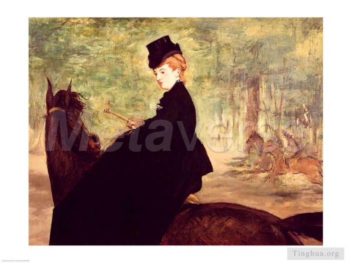 爱德华·马奈 的油画作品 -  《女骑士》