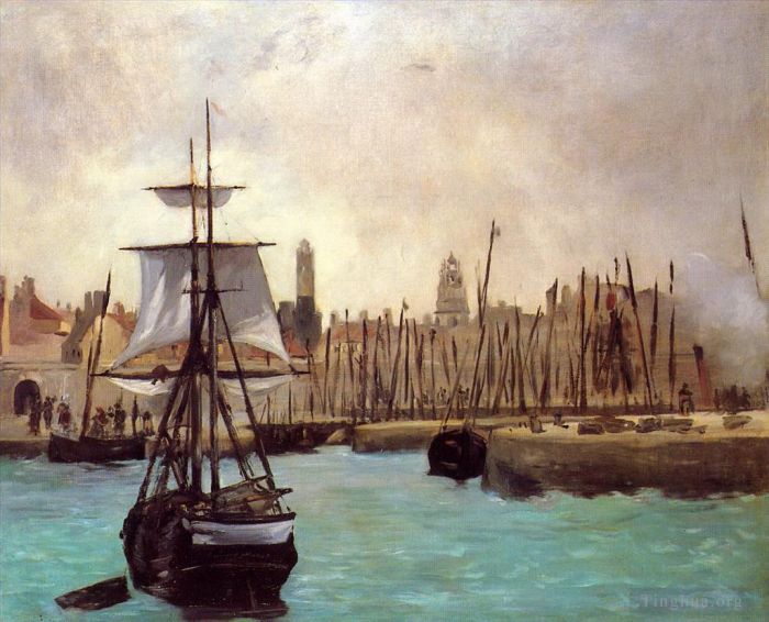 爱德华·马奈 的油画作品 -  《波尔多港,2》