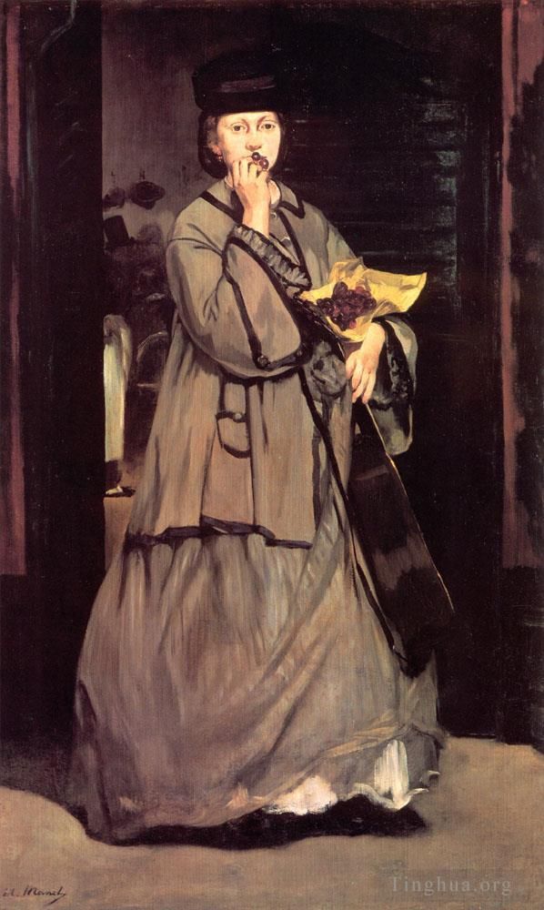 爱德华·马奈 的油画作品 -  《街头歌手》