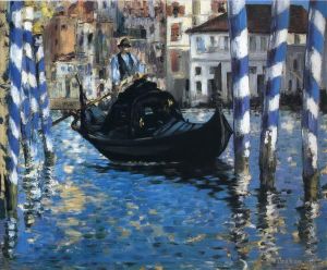 艺术家爱德华·马奈作品《威尼斯大运河》