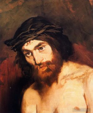 艺术家爱德华·马奈作品《基督的头》