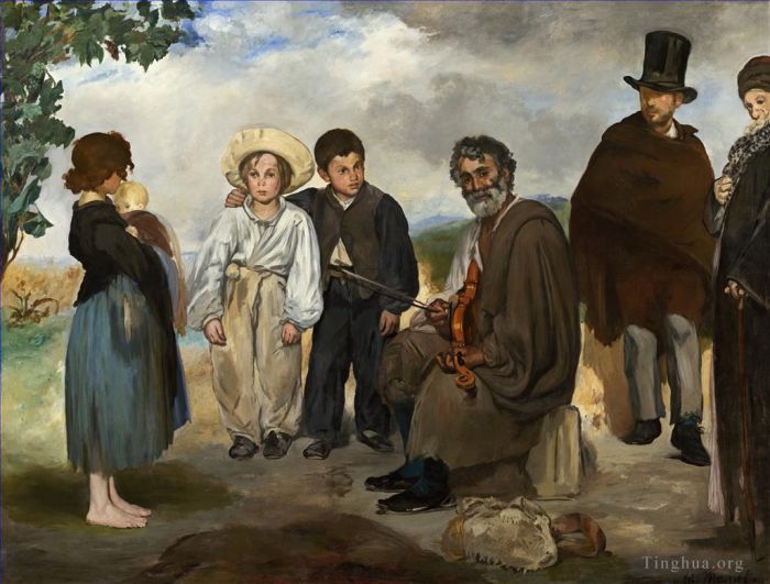 爱德华·马奈 的油画作品 -  《老音乐家》