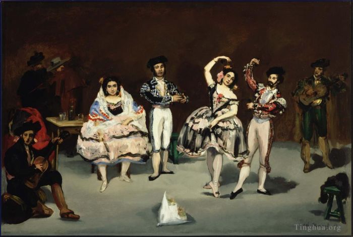 爱德华·马奈 的油画作品 -  《西班牙芭蕾舞团》