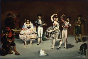 艺术家爱德华·马奈作品《西班牙芭蕾舞团》