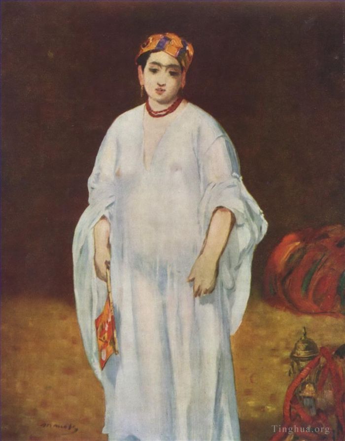 爱德华·马奈 的油画作品 -  《东方服装的年轻女子》