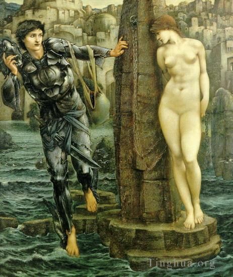 爱德华·伯恩·琼斯 的油画作品 -  《厄运之石》