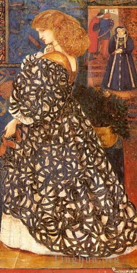 爱德华·伯恩·琼斯 的油画作品 -  《西多尼娅·冯·博克》