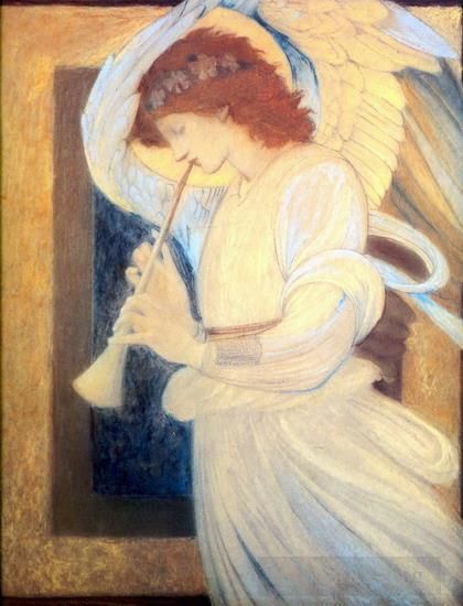 爱德华·伯恩·琼斯 的各类绘画作品 -  《4天使》