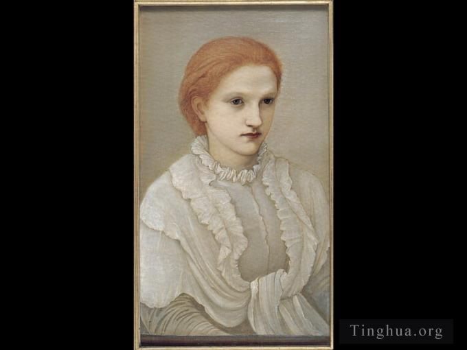 爱德华·伯恩·琼斯 的各类绘画作品 -  《弗朗西斯·贝尔福夫人》