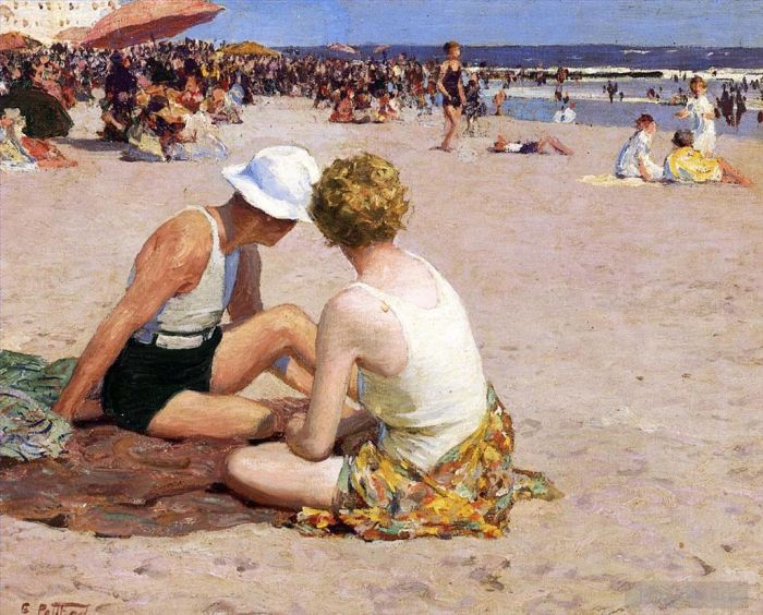爱德华·亨利·波特哈斯特 的油画作品 -  《一个暑假》