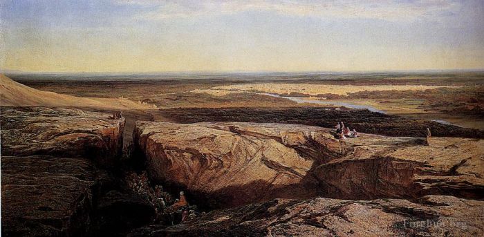 爱德华·李尔 的油画作品 -  《大马士革》