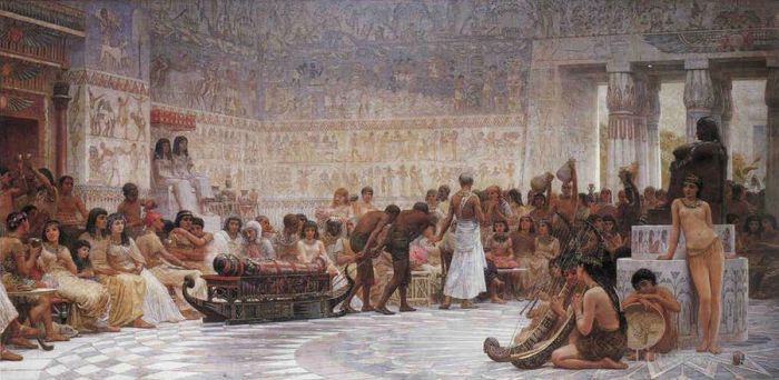 爱德文·朗 的油画作品 -  《埃及盛宴》