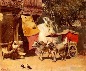 艺术家埃德温·洛尔·威克斯作品《印度加里》