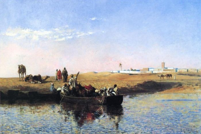 埃德温·洛尔·威克斯 的油画作品 -  《摩洛哥拍卖现场》