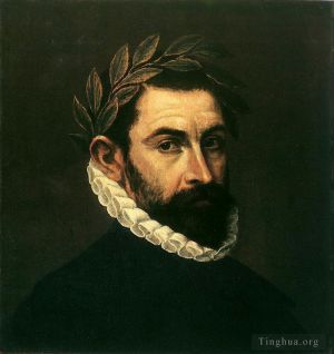 艺术家埃尔·格列柯作品《诗人埃西拉·祖尼加,1590》