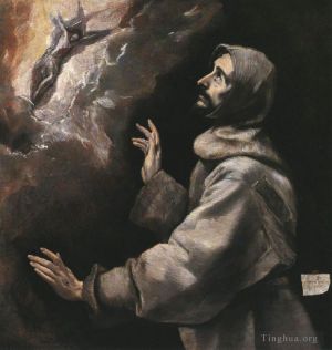 艺术家埃尔·格列柯作品《圣方济各接受圣痕,1577》