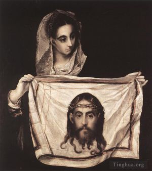 艺术家埃尔·格列柯作品《圣维罗妮卡与苏达里,1579》