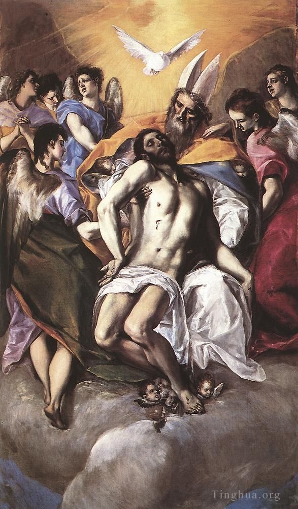 埃尔·格列柯 的油画作品 -  《三位一体,1577》
