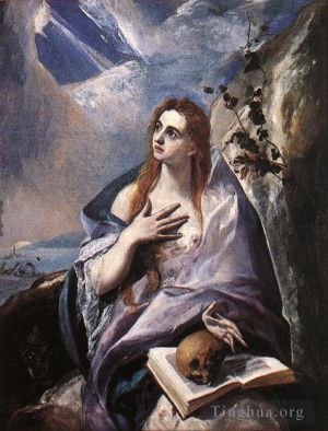 艺术家埃尔·格列柯作品《抹大拉,1576》