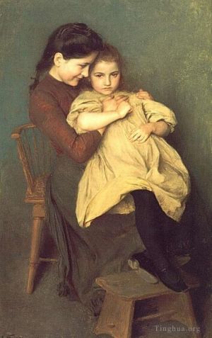 艺术家埃米尔·福里安特作品《懊恼的孩子》
