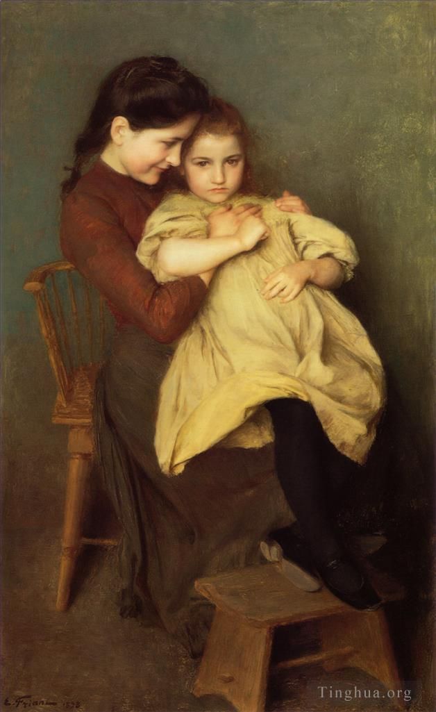 埃米尔·福里安特 的油画作品 -  《懊恼的孩子,1897》