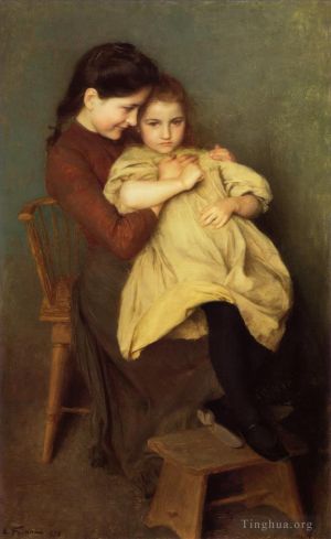 艺术家埃米尔·福里安特作品《懊恼的孩子,1897》