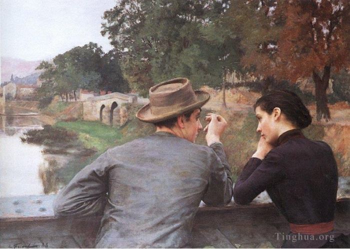 埃米尔·福里安特 的油画作品 -  《恋人》