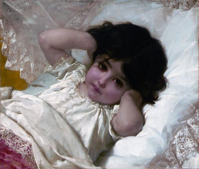 埃米尔·穆尼尔 的油画作品 -  《玛丽·路易丝的肖像》