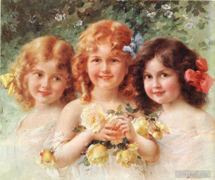 埃米尔·弗农 的油画作品 -  《三姐妹》