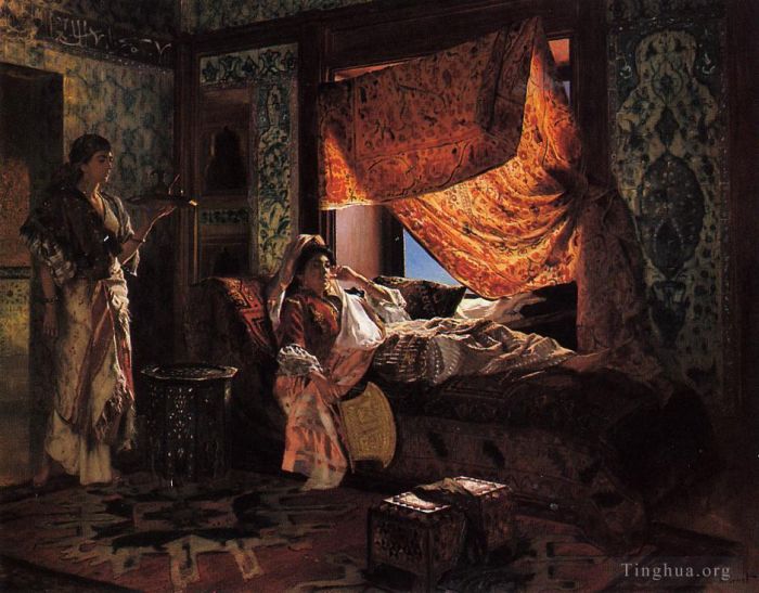 鲁道夫·恩斯特 的油画作品 -  《摩尔式的内饰》