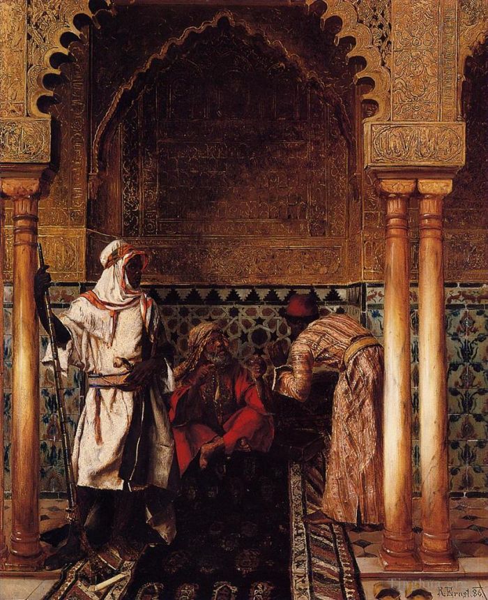 鲁道夫·恩斯特 的油画作品 -  《阿拉伯圣人》